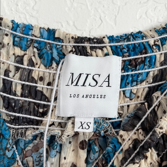 Misa Blue Floral Mini Skirt - Picture 5 of 8